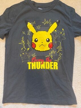 Old Navy Black Tee with Yellow Graphic